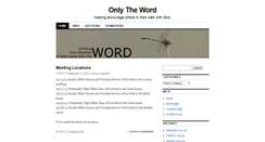 Desktop Screenshot of onlytheword.org