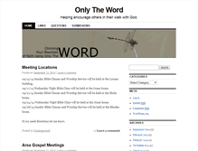 Tablet Screenshot of onlytheword.org
